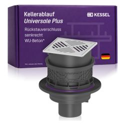 Kessel Kellerablauf Universale Plus, Edelstahl, mit Rückstauverschluss, Auslauf senkrecht... KESSEL-27641 4026092096871 (Abb. 1)