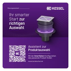 Kessel Kellerablauf Universale Plus, Edelstahl, mit Rückstauverschluss, Auslauf senkrecht... KESSEL-27641 4026092096871 (Abb. 1)