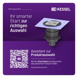 Kessel Kellerablauf Universale Plus Variofix, mit Rückstauverschluss, Auslauf senkrecht... KESSEL-27651 4026092096888 (Abb. 1)