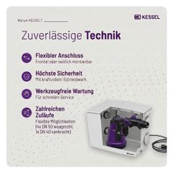 Kessel Hebeanlage Minilift S KTP 300, 2-polig, S1, mechanisch... KESSEL-28561 4026092096970 (Abb. 1)