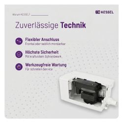 Kessel Kleinhebeanlage Minilift S GTF 250-S3, 230V, 6,5m3/h, Weiß... KESSEL-28564 4026092111611 (Abb. 1)