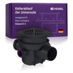 Kessel Kellerablauf DN 100 Klasse K3, Rost Schwarz... KESSEL-29111 4026092007846 (Abb. 1)