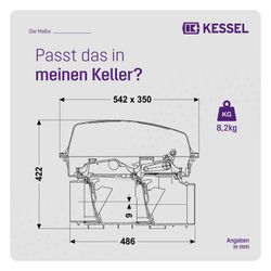 Kessel Rückstauverschluss Staufix, SWA Typ 2, freiliegend... KESSEL-73000.10 4026092053836 (Abb. 1)