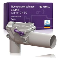 Kessel Rückstauverschluss Staufix, Siphon DN 50, für Waschtisch Typ 5... KESSEL-73051 4026092027400 (Abb. 1)