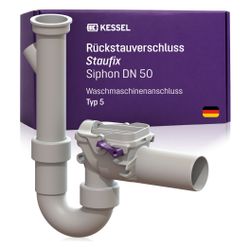 Kessel Rückstauverschluss Staufix Siphon DN 50 Waschmaschine Typ 5... KESSEL-73052 4026092027615 (Abb. 1)