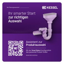 Kessel Rückstauverschluss Staufix Siphon DN 50 Einlauftrichter Typ 5... KESSEL-73053 4026092027622 (Abb. 1)