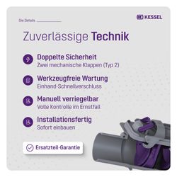 Kessel Rückstauverschluss Staufix DN 70 Typ 2... KESSEL-73070 4026092039403 (Abb. 1)