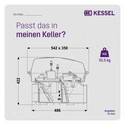 Kessel Rückstauautomat Staufix FKA, Schaltgerät Comfort, freiliegend... KESSEL-84000 4026092053874 (Abb. 1)