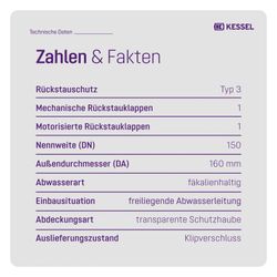 Kessel Rückstauautomat Staufix FKA, DN 150, Schaltgerät Comfort, freiliegend... KESSEL-84150 4026092046357 (Abb. 1)