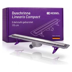 Kessel Duschrinne Linearis Compact DN 50 WaD, V2A, Länge 1.150mm... KESSEL-45600.67M 4026092078952 (Abb. 1)