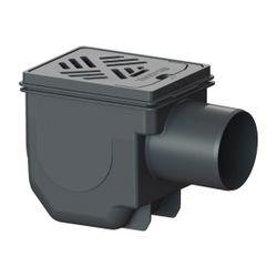 Kessel Kellerablauf Drehfix DN 100 Typ 5, Rost Schwarz... KESSEL-27301 4026092007815 (Abb. 1)