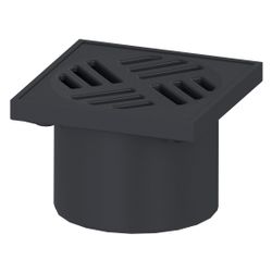 Kessel Aufsatzstück Schlitzrost, 150x150mm, ABS Schwarz, K3... KESSEL-48193 4026092034231 (Abb. 1)