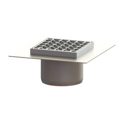Kessel Ferrofix Aufsatzstück System 125 Klebeflansch, 146x146mm, Gitterrost... KESSEL-54915 4026092072462 (Abb. 1)