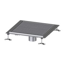 Kessel Bodenwanne Ferrofix, DN 125, 600x600mm, 15mm Klebeflansch, Edelstahl, Silber... KESSEL-6060600 4026092099308 (Abb. 1)