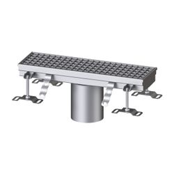 Kessel Kastenrinne Ferrofix, DN 125, 156x514mm, ohne Klebeflansch, Edelstahl, Silber... KESSEL-6115050 4026092098882 (Abb. 1)