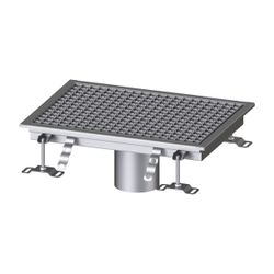 Kessel Kastenrinne Ferrofix, DN 125, 400x550mm, ohne Klebeflansch, Edelstahl, Silber... KESSEL-6140050 4026092099063 (Abb. 1)