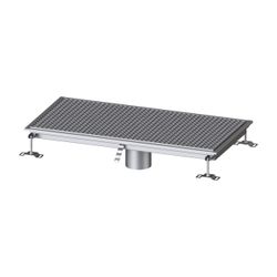 Kessel Bodenwanne Ferrofix, DN 125, 500x1.000mm, ohne Klebeflansch, Edelstahl, Silber... KESSEL-6150100 4026092099391 (Abb. 1)