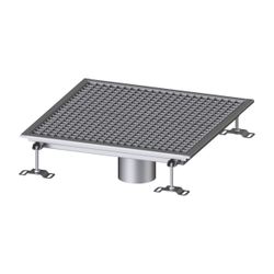 Kessel Bodenwanne Ferrofix, DN 125, 600x600mm, ohne Klebeflansch, Edelstahl, Silber... KESSEL-6160600 4026092099407 (Abb. 1)