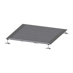 Kessel Bodenwanne Ferrofix, DN 125, 1.000x1.000mm, 6mm Klebeflansch, Edelstahl, Silber... KESSEL-6200100 4026092099360 (Abb. 1)
