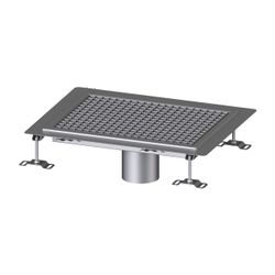 Kessel Kastenrinne Ferrofix, DN 125, 400x550mm, mit Klebeflansch Höhe 6mm, Edelstahl, S... KESSEL-6240050 4026092098820 (Abb. 1)