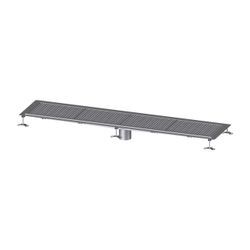 Kessel Kastenrinne Ferrofix, DN 125, 400x2.050mm, mit Klebeflansch Höhe 6mm, Edelstahl,... KESSEL-6240200 4026092098851 (Abb. 1)