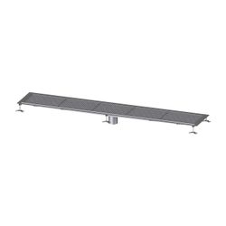Kessel Kastenrinne Ferrofix, DN 125, 400x2.550mm, mit Klebeflansch Höhe 6mm, Edelstahl,... KESSEL-6240250 4026092098868 (Abb. 1)