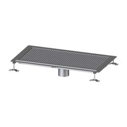 Kessel Bodenwanne Ferrofix, DN 125, 500x1.000mm, 6mm Klebeflansch, Edelstahl, Silber... KESSEL-6250100 4026092099339 (Abb. 1)