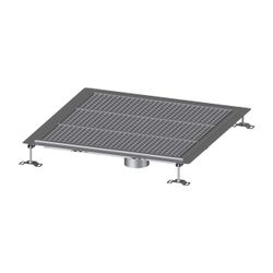 Kessel Bodenwanne Ferrofix, DN 125, 800x800mm, 6mm Klebeflansch, Edelstahl, Silber... KESSEL-6280800 4026092099353 (Abb. 1)