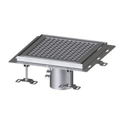 Kessel Bodenwanne Ferrofix, DN 125, 350x350mm, mit Fliesenanschlusswinkel, Edelstahl, S... KESSEL-6335035 4026092099421 (Abb. 1)