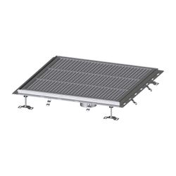 Kessel Bodenwanne Ferrofix, DN 125, 800x800mm, mit Fliesenanschlusswinkel, Edelstahl, S... KESSEL-6380800 4026092099469 (Abb. 1)