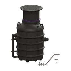 Kessel Fettabscheider EasyClean ground NS 2 Direct, 800-1.200mm, Klasse D, rechts... KESSEL-93002.120D-DR 4026092095089 (Abb. 1)