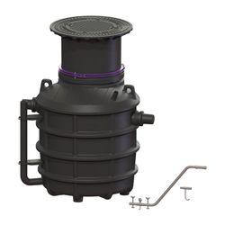 Kessel Fettabscheider EasyClean ground NS 2 Direct, 550-950mm, Klasse A/B, rechts... KESSEL-93002.80B-DR 4026092095065 (Abb. 1)