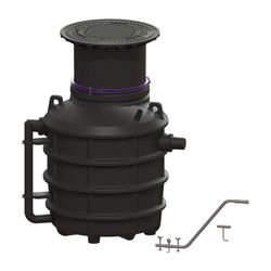 Kessel Fettabscheider EasyClean ground NS 2 Direct, 550-950mm, Klasse D, rechts... KESSEL-93002.80D-DR 4026092095041 (Abb. 1)