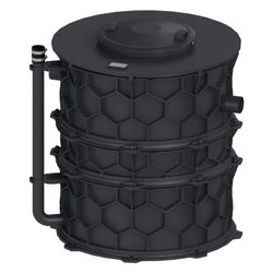 Kessel Fettabscheider EasyClean Modular free NS 3 Direct, 3-teilig, TS... KESSEL-93003-D1-R2-TS 4026092104040 (Abb. 1)