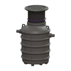 Kessel Fettabscheider EasyClean ground NS 4 Standard, 550-950mm, Klasse A/B... KESSEL-93004/80B 4026092025598 (Abb. 1)