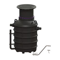 Kessel Fettabscheider EasyClean ground NS 4 Direct, 550-950mm, Klasse D, rechts... KESSEL-93004.80D-DR 4026092094860 (Abb. 1)