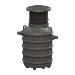Kessel Fettabscheider EasyClean ground NS 4 Standard, 550-950mm, Klasse D... KESSEL-93004/80D 4026092025604 (Abb. 1)