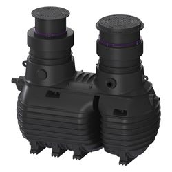 Kessel Fettabscheider EasyClean ground Multi NS 4, 1.130-1.600mm, PE, Schwarz... KESSEL-96004-G-170B 4026092109717 (Abb. 1)