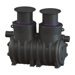 Kessel Koaleszenzabscheider EasyOil ground NS 3, 1800L, Belastungsklasse B, PE, Schwa... KESSEL-99503.10B 4026092027288 (Abb. 1)