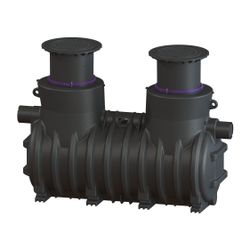 Kessel Koaleszenzabscheider EasyOil ground NS 10, 2.600L, 840-1.240mm, PE, Schwarz... KESSEL-99710.15B 4026092027677 (Abb. 1)