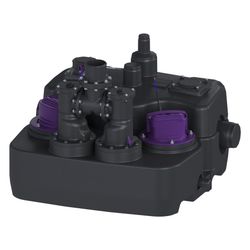 Kessel Hebeanlage Aqualift L Duo SPF 1300-S3, 230V, 32m3/h, max. Förderhöhe 9,2m, Schwarz... KESSEL-28797 4026092107386 (Abb. 1)