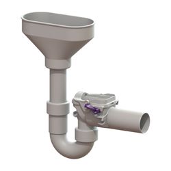 Kessel Rückstauverschluss Staufix Siphon DN 50 Einlauftrichter Typ 5... KESSEL-73053 4026092027622 (Abb. 1)