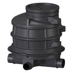 Kessel Standardschacht GT LW1000, 1.070mm, DN 150/200, 1 Zulauf, Polyethylen... KESSEL-881040 4026092024096 (Abb. 1)