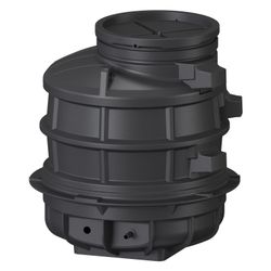 Kessel Standardschacht GT LW1000, 1.070mm, DN 150/200, 1 Zulauf links 90 Grad, Polyethyl... KESSEL-881050 4026092024102 (Abb. 1)