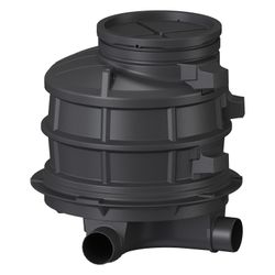 Kessel Standardschacht GT LW1000, DN 200, 1.070mm, rechts, Polyethylen... KESSEL-881070 4026092024126 (Abb. 1)