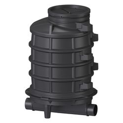 Kessel Standardschacht LW 1000, 1.570mm, DN 150/200, 1 Zulauf links 90 Grad, Polyethylen... KESSEL-881550 4026092024249 (Abb. 1)