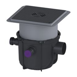 Kessel Rohbaukit Pumpfix S Underfloor DN 100, 330-460mm, Kunststoff, Schwarz... KESSEL-280451S-RBK 4026092106815 (Abb. 1)