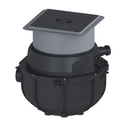 Kessel Rohbaukit Aqualift S Compact, 490-620mm, PE, Schwarz... KESSEL-280500S-RBK 4026092106907 (Abb. 1)