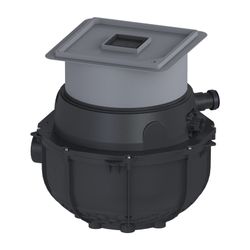 Kessel Rohbaukit Aqualift S Underfloor, 490-620mm, PE, Schwarz... KESSEL-280500X-RBK 4026092106914 (Abb. 1)