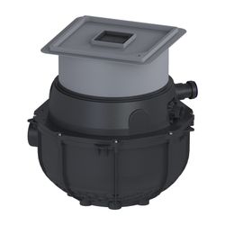 Kessel Rohbaukit Aqualift M Underfloor, 490-620mm, DN 100, PE, Schwarz... KESSEL-280510X-RBK 4026092106938 (Abb. 1)